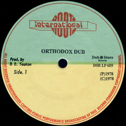 Errol Brown (2) : Orthodox Dub (LP, Album, RE)
