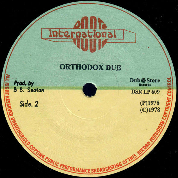 Errol Brown (2) : Orthodox Dub (LP, Album, RE)