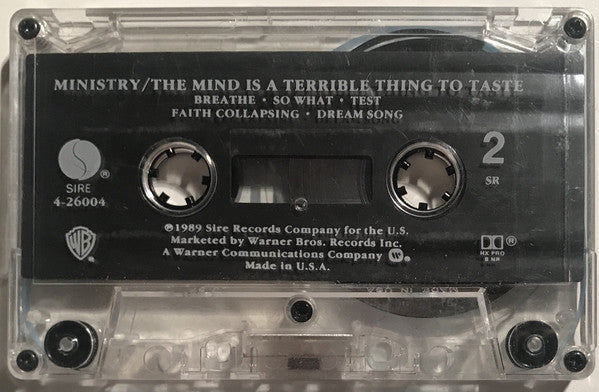 Ministry : The Mind Is A Terrible Thing To Taste (Cass, Album, SR,)