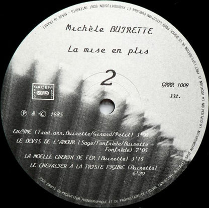 Michèle Buirette - La Mise En Plis (LP)