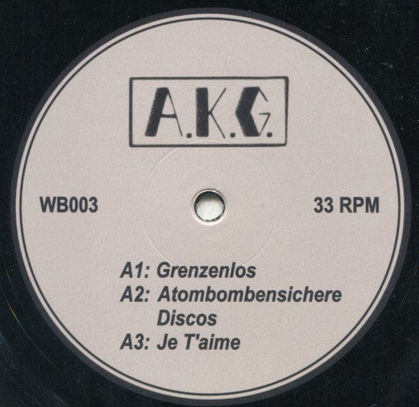 A.K.G. - Radikalkur (12", EP) Wiener Brut, Wiener Brut