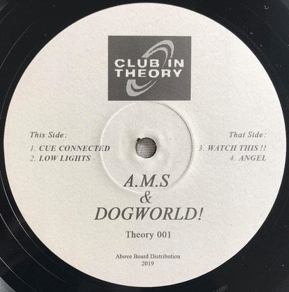 A.M.S & Dogworld! - Theory 001 (12", EP) on Club In Theory at Further Records
