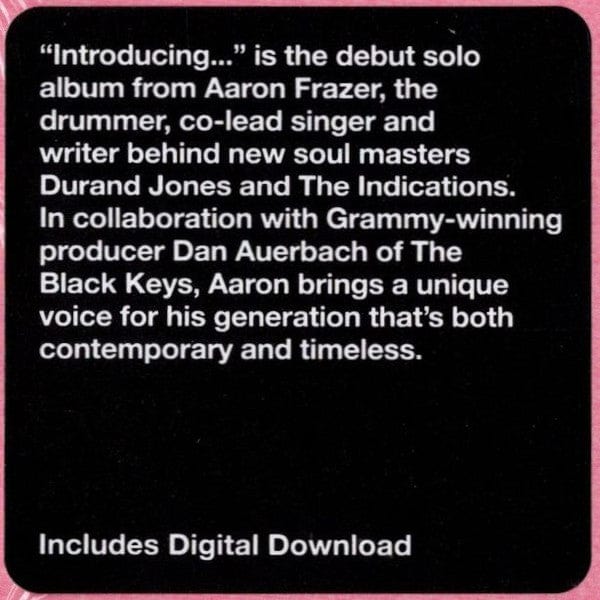 Aaron Frazer - Introducing... (LP) Easy Eye Sound,Dead Oceans Vinyl 656605152011