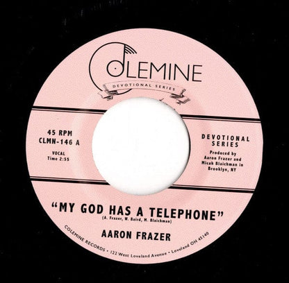 Aaron Frazer – My God Has A Telephone (7", Picture Sleeve, Colemine Records, 2020) Image 3