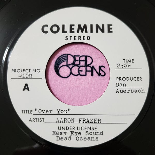 Aaron Frazer – Over You / Have Mercy (7", Colemine Records, 2021) Front Cover