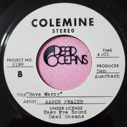 Aaron Frazer - Over You / Have Mercy (7", Promo) on Colemine Records at Further Records