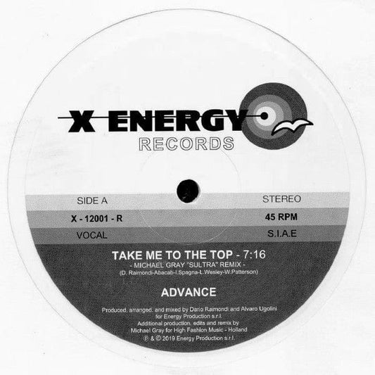Advance - Take Me To The Top (Michael Gray Remix) (12", S/Edition, Whi) X-Energy Records