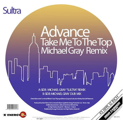 Advance - Take Me To The Top (Michael Gray Remix) (12") High Fashion Music Vinyl