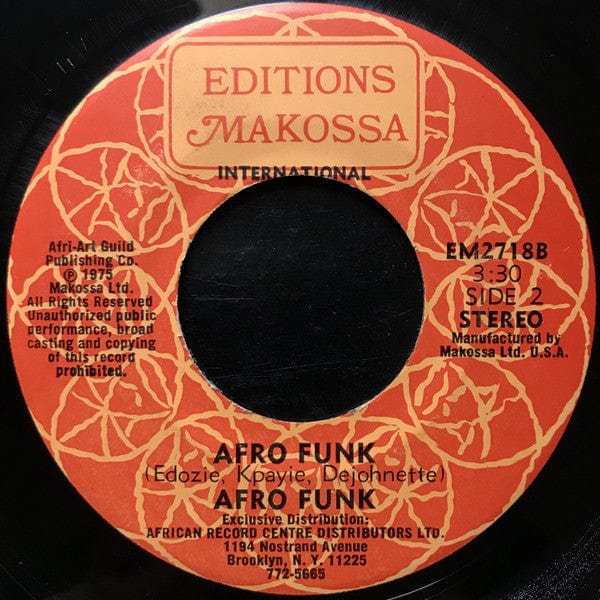 Afro Funk - Try And Try / Afro Funk (7", Single) Editions Makossa