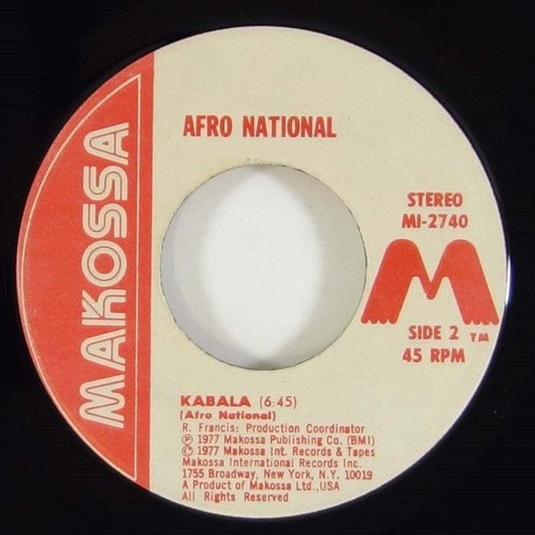 Afro National - Kabala, Maria (7") Makossa Vinyl