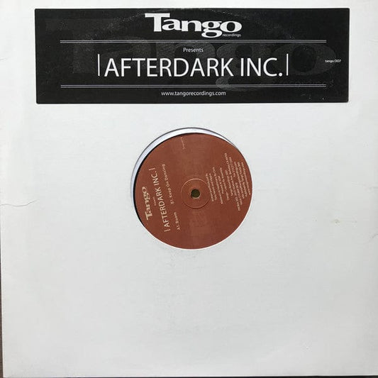 Afterdark Inc. – Boom / Keep On Dancing (12", Tango Recordings, 2001) Front Cover
