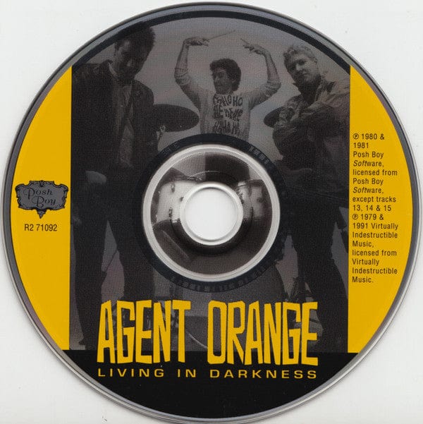 Agent Orange (7) - Living In Darkness (CD) Posh Boy CD 081227109226