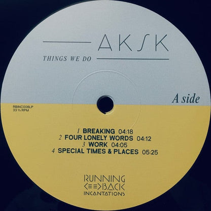 AKSK - Things We Do (LP, Album) Running Back