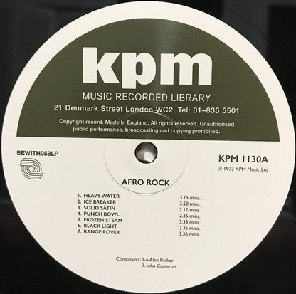 Alan Parker / John Cameron (2) - Afro Rock (LP) Be With Records Vinyl 4251648411932