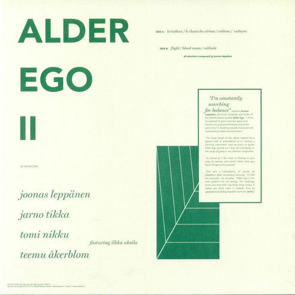 Alder Ego (2) - II (LP) We Jazz Vinyl