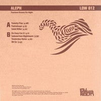 Aleph – Fourteen Dreams Per Night (12", Lowriders Recordings, 2012) Back Cover