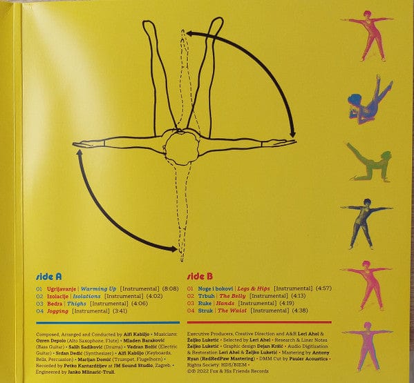 Alfi Kabiljo - YU Aerobic (Original Workout Music From Yugoslavia 1981-1984) (LP) Fox & His Friends Vinyl 0793597119810