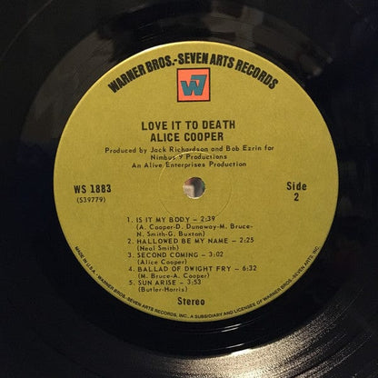 Alice Cooper – Love It To Death (LP, Gatefold, Warner Bros. - Seven Arts Records, 1971) Image 3