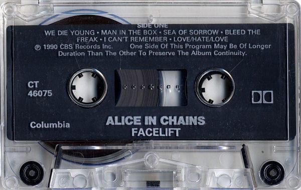 Alice In Chains - Facelift (Cassette) Columbia Cassette 07464460754
