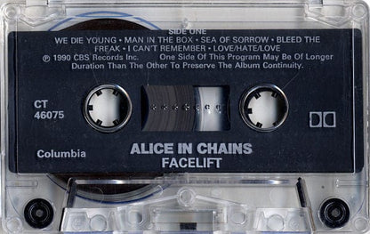 Alice In Chains – Facelift (Cassette, Columbia, 1990) Image 3