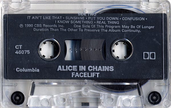 Alice In Chains – Facelift (Cassette, Columbia, 1990) Image 4