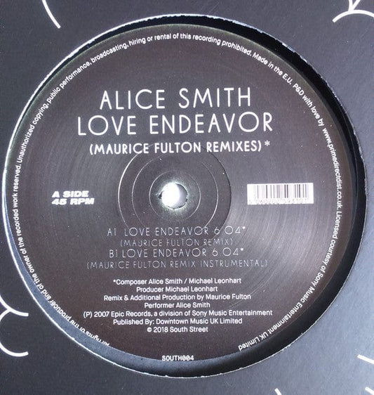 Alice Smith - Love Endeavor (Maurice Fulton Remixes) (12", RE) South Street