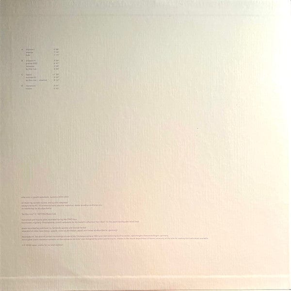 Alva Noto + Ryuichi Sakamoto - Summvs (2xLP) Noton Vinyl 5057805569404