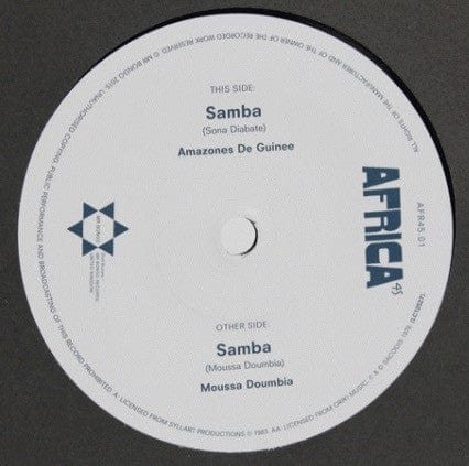 Amazones De Guinee* / Moussa Doumbia - Samba (7") Mr Bongo Vinyl 711969121476