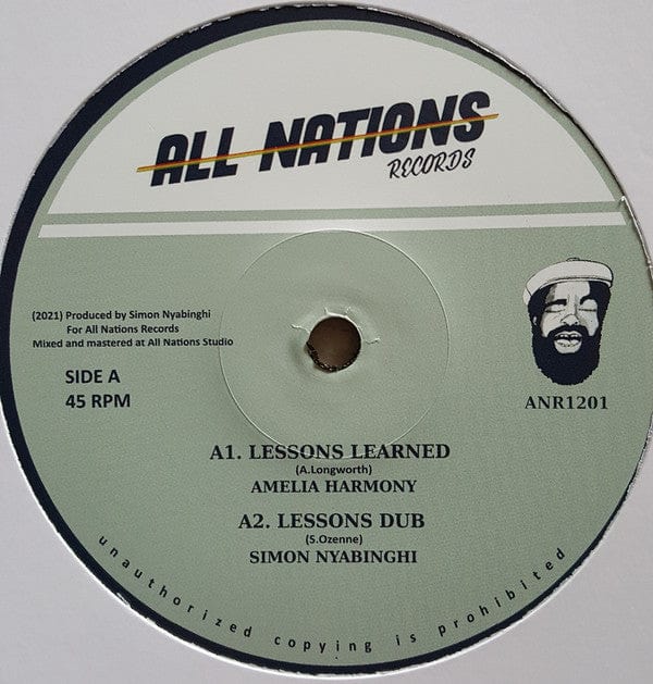 Amelia Harmony, Ramon Judah, Jah 93, Simon Nyabinghi - Lessons Learned (12") All Nations Records (3) Vinyl