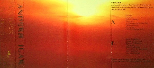 Anders Ilar - Vidare (Cassette) Further Records Cassette