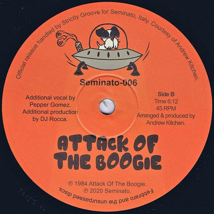 Andrew Kitchen (2) - Attack Of The Boogie (12", RE, 180) on Seminato at Further Records
