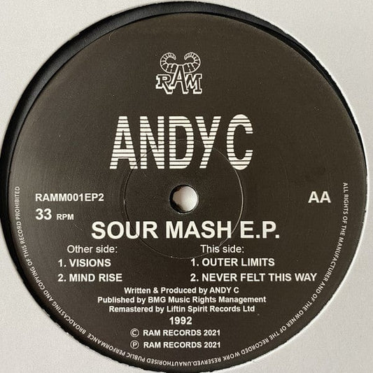 Andy C - Sour Mash E.P. (12") RAM Records Vinyl
