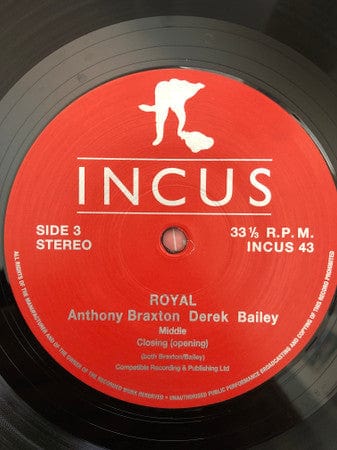 Anthony Braxton, Derek Bailey - Royal Volumes 1 & 2 (2xLP) Honest Jon's Records Vinyl 69791968486