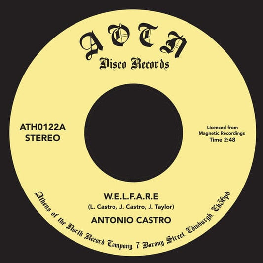 Antonio Castro - W.E.L.F.A.R.E. / Why Can't I Have You (7") Athens Of The North Vinyl