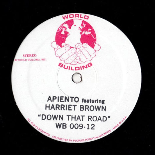 Apiento Featuring Harriet Brown (2) - Down That Road (12") World Building Vinyl