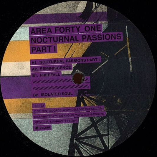 Area Forty_One - Nocturnal Passions Part I (12") Delsin Vinyl