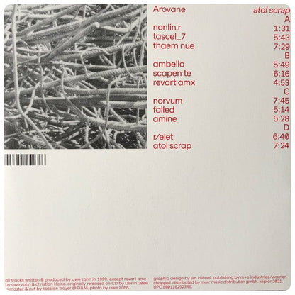 Arovane – Atol Scrap (2xLP, Keplar, 2021) Back Cover