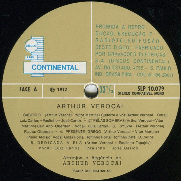 Arthur Verocai - Arthur Verocai (LP) (Gatefold, 180g, Half-Speed