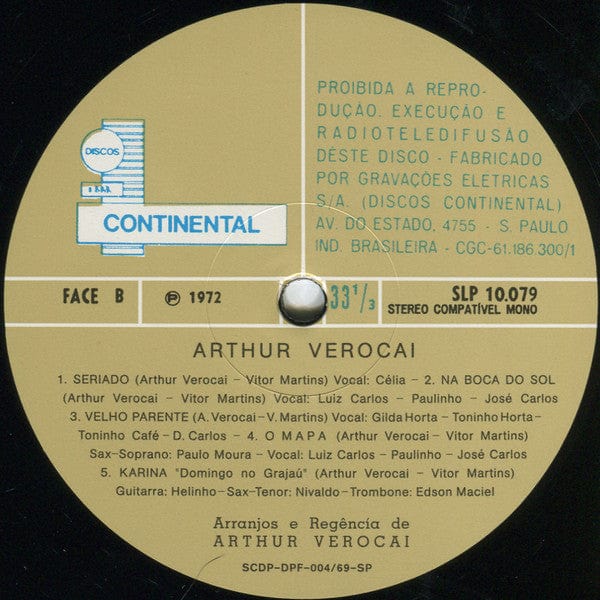 Arthur Verocai - Arthur Verocai (LP, Album, RM, RP, Gat) on Mr Bongo at Further Records