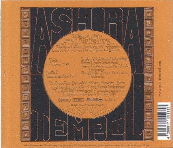 Ash Ra Tempel - Ash Ra Tempel (CD) MG.ART CD 4260017591113