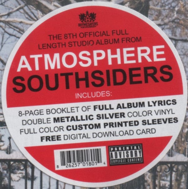 Atmosphere (2) - Southsiders (2xLP) Rhymesayers Entertainment Vinyl 826257018014