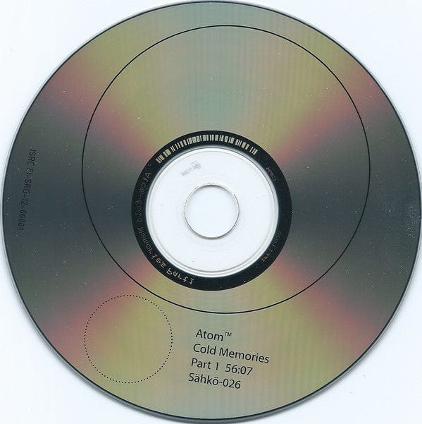 Atomâ¢ - Cold Memories (2xCD) Sähkö Recordings, Sähkö Recordings