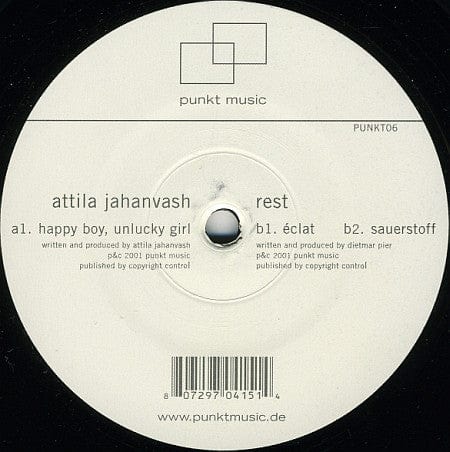 Attila Jahanvash / Rest - Happy Boy, Unlucky Girl / éClat (12") Punkt Music Vinyl