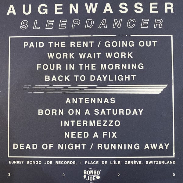 Augenwasser - Sleepdancer (LP) Les Disques Bongo Joe Vinyl