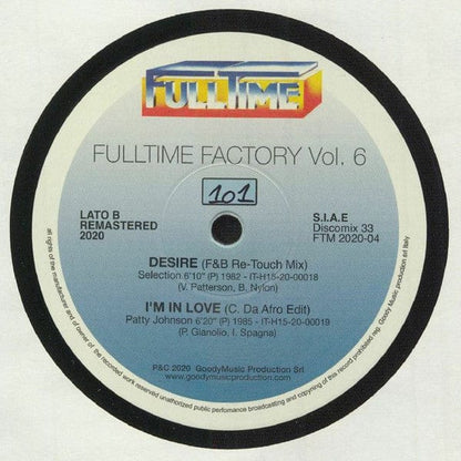 B.B. & Band, Ago (2), Selection, Patty Johnson - Fulltime Factory Vol. 6 (12", Ltd, Num) Full Time Records