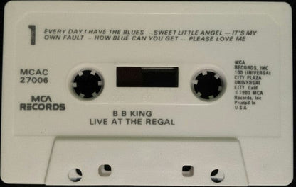 B.B. King – A Classic Revisited - Live At The Regal (Cassette, MCA Records, 1980) Image 4