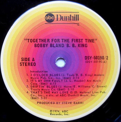 B.B. King & Bobby Bland - Together For The First Time... Live on ABC/Dunhill Records at Further Records