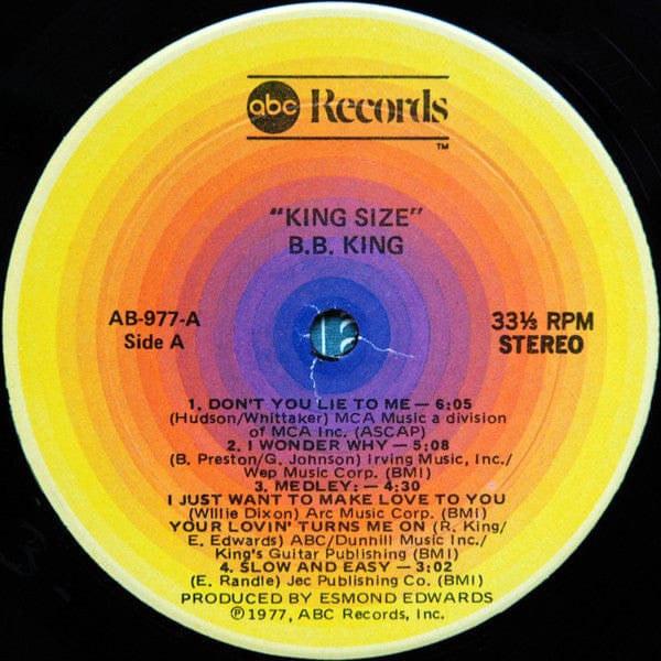 B.B. King - King Size (LP, Album) ABC Records