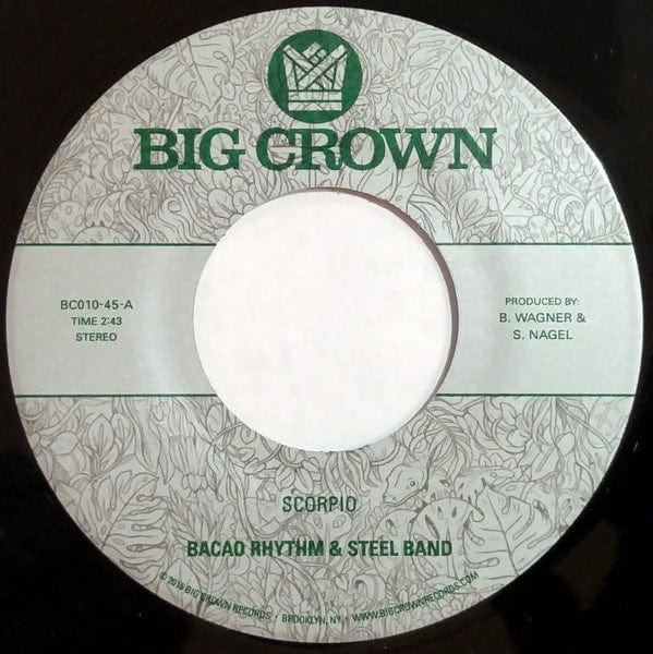 Bacao Rhythm & Steel Band – Scorpio / 8th Wonder (7", Big Crown Records, 2016) Image 3
