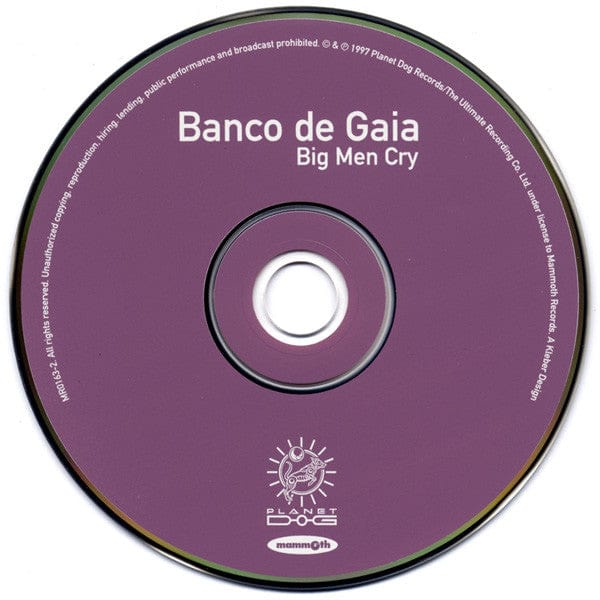 Banco De Gaia - Big Men Cry (CD) Mammoth Records CD 035498016325